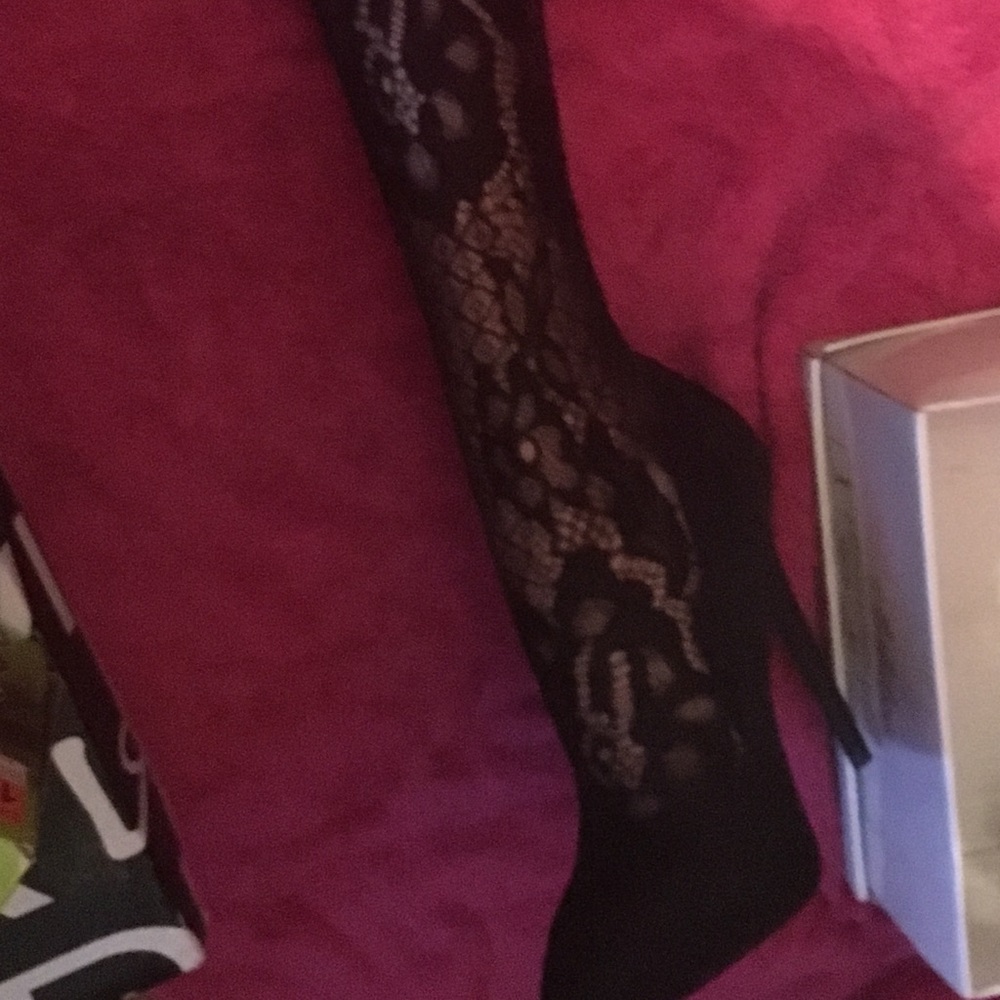 Thigh High Lace Heels